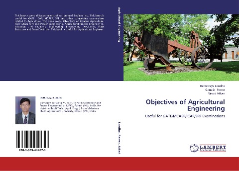Objectives of Agricultural Engineering: Useful for GATE/MCAER/ICAR/SRF Examinations