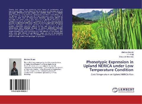 Phenotypic Expression in Upland NERICA under Low Temperature Condition: Cold Temperature on Upland NERICA Rice