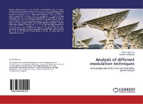 Analysis of different modulation techniques: And comparison of bit error rate and other performances