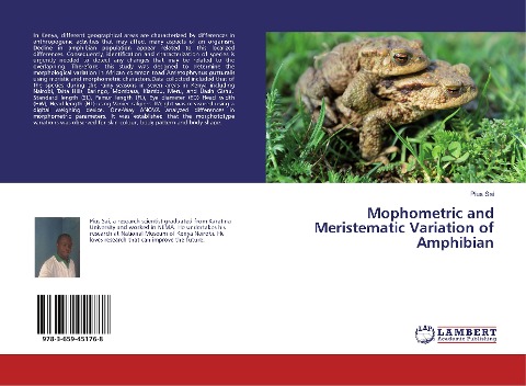 Mophometric and Meristematic Variation of Amphibian
