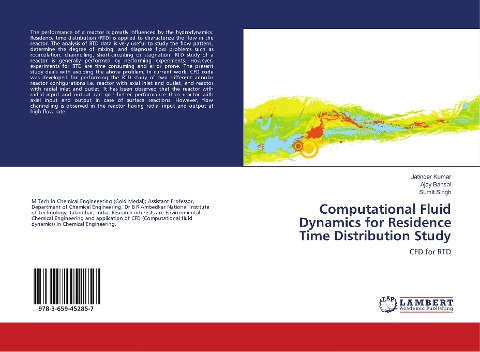 Computational Fluid Dynamics for Residence Time Distribution Study: CFD for RTD