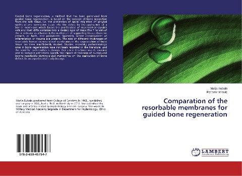 Comparation of the resorbable membranes for guided bone regeneration
