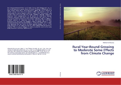 Rural Year-Round Growing to Moderate Some Effects from Climate Change