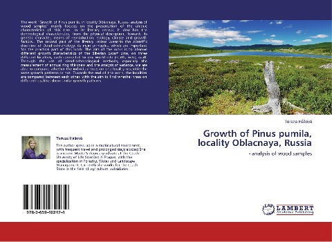 Growth of Pinus pumila, locality Oblacnaya, Russia: - analysis of wood samples
