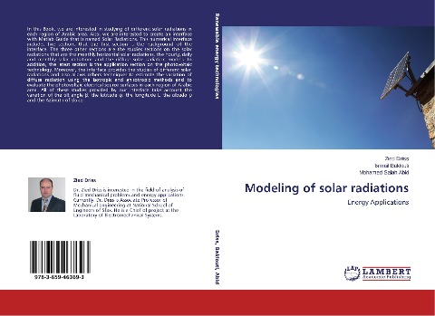 Modeling of solar radiations: Energy Applications