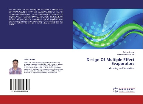 Design Of Multiple Effect Evaporators: Modeling and Simulation