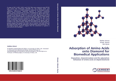 Adsorption of Amino Acids onto Diamond for Biomedical Applications: Deposition, characterization and the adsorption behaviour of amino acids on doped Diamond