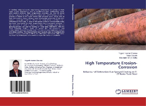 High Temperature Erosion-Corrosion: Behaviour of Detonation Gun Sprayed Coating on T-22 Boiler Tube Steel