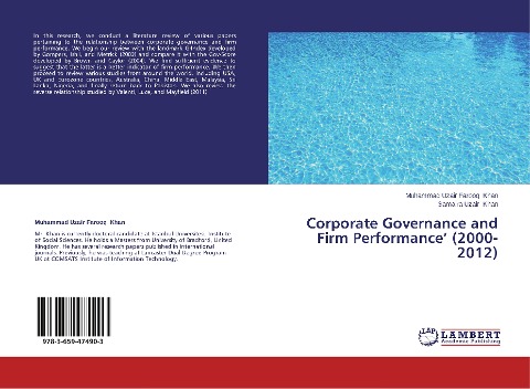 Corporate Governance and Firm Performance (2000-2012)