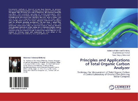 Principles and Applications of Total Organic Carbon Analyzer: Technique for Measurement of Total Organic Carbon in Central Laboratory of Greater Cairo Drinking Water Company