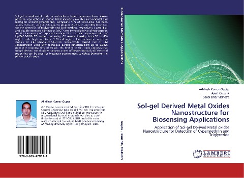 Sol-gel Derived Metal Oxides Nanostructure for Biosensing Applications: Application of Sol-gel Derived Metal oxides Nanostructure for Detection of Cypermethrin and Triglyceride