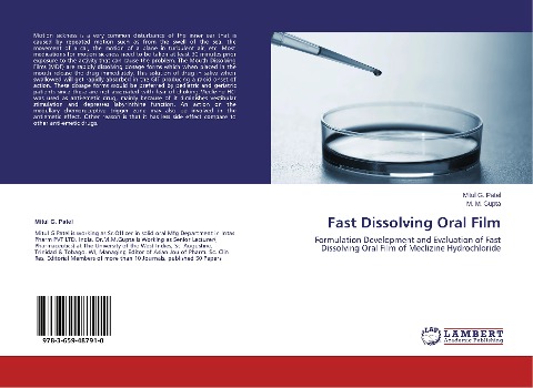 Fast Dissolving Oral Film: Formulation Development and Evaluation of Fast Dissolving Oral Film of Meclizine Hydrochloride