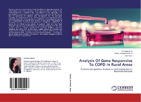 Analysis Of Gene Responsive To COPD In Rural Areas: Tuberculosis genetics analysis in rural population of Burewala,Pakistan