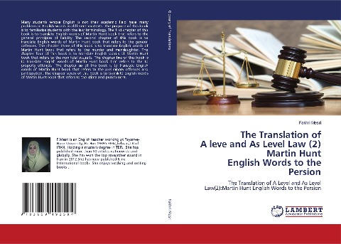 The Translation of A leve and As Level Law (2) Martin Hunt English Words to the Persion: The Translation of A Level and As Level Law(2):Martin Hunt English Words to the Persion