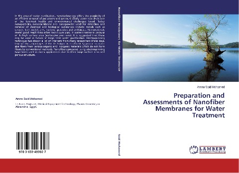 Preparation and Assessments of Nanofiber Membranes for Water Treatment