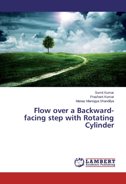 Flow over a Backward-facing step with Rotating Cylinder