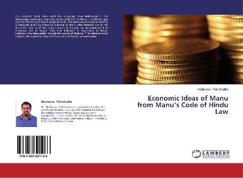 Economic Ideas of Manu from Manus Code of Hindu Law