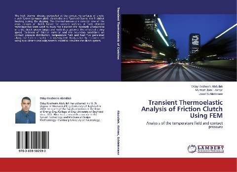 Transient Thermoelastic Analysis of Friction Clutch Using FEM: Analysis of the temperature field and contact pressure