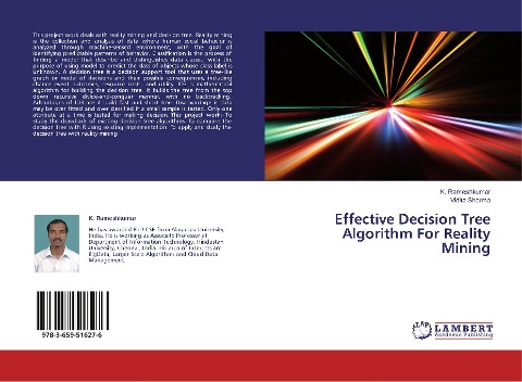 Effective Decision Tree Algorithm For Reality Mining