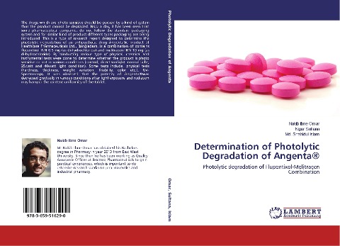 Determination of Photolytic Degradation of Angenta®: Photolytic degradation of Flupentixol-Melitracen Combination