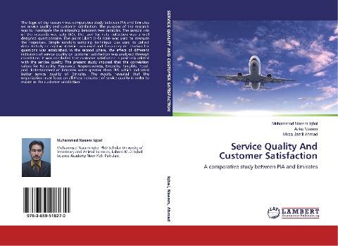 Service Quality And Customer Satisfaction: A comparative study between PIA and Emirates