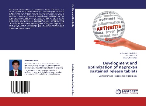 Development and optimization of naproxen sustained release tablets: Using Surface response methodology