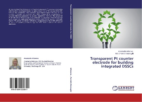 Transparent Pt counter electrode for building integrated DSSCs