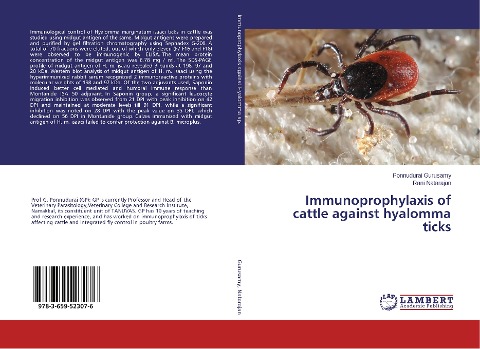 Immunoprophylaxis of cattle against hyalomma ticks