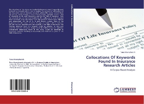 Collocations Of Keywords Found In Insurance Research Articles: A Corpus-Based Analysis