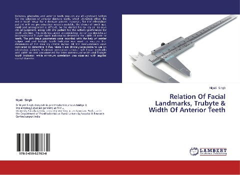 Relation Of Facial Landmarks, Trubyte & Width Of Anterior Teeth