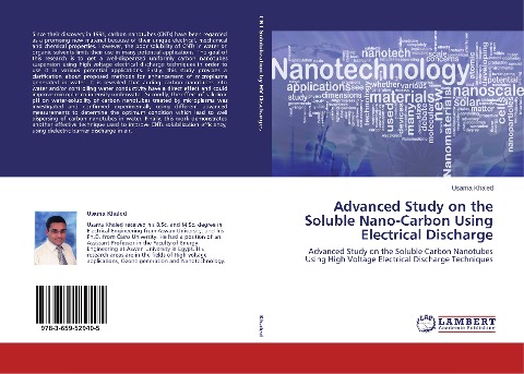 Advanced Study on the Soluble Nano-Carbon Using Electrical Discharge: Advanced Study on the Soluble Carbon Nanotubes Using High Voltage Electrical Discharge Techniques