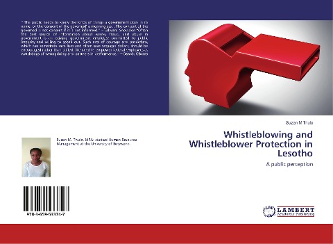 Whistleblowing and Whistleblower Protection in Lesotho: A public perception