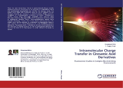 Intramolecular Charge Transfer in Cinnamic Acid Derivatives: Fluorescence Studies in Complex Bio-mimicking Environments