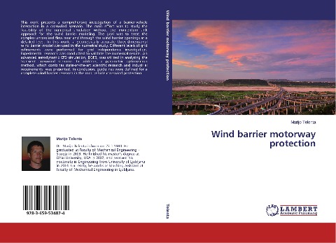 Wind barrier motorway protection