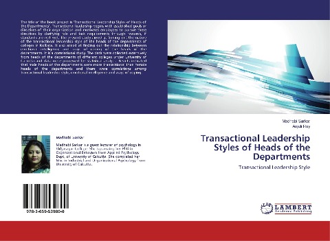 Transactional Leadership Styles of Heads of the Departments: Transactional Leadership Style