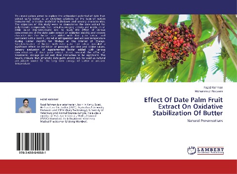 Effect Of Date Palm Fruit Extract On Oxidative Stabilization Of Butter: Natural Preservatives