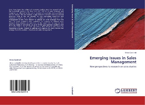 Emerging Issues in Sales Management: New perspectives to research on sales studies
