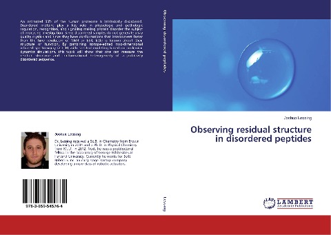 Observing residual structure in disordered peptides