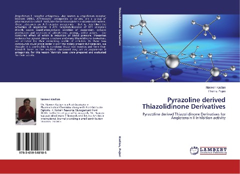 Pyrazoline derived Thiazolidinone Derivatives: Pyrazoline derived Thiazolidinone Derivatives for Angiotensin II Inhibition activity
