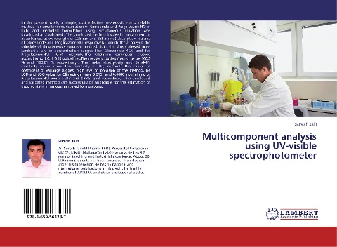 Multicomponent analysis using UV-visible spectrophotometer