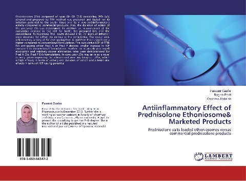 Antiinflammatory Effect of Prednisolone Ethoniosome& Marketed Products: Prednisolone salts loaded ethoniosomes versus commercial prednisolone products