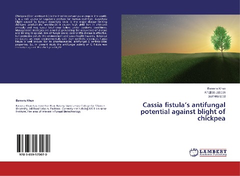 Cassia fistulas antifungal potential against blight of chickpea
