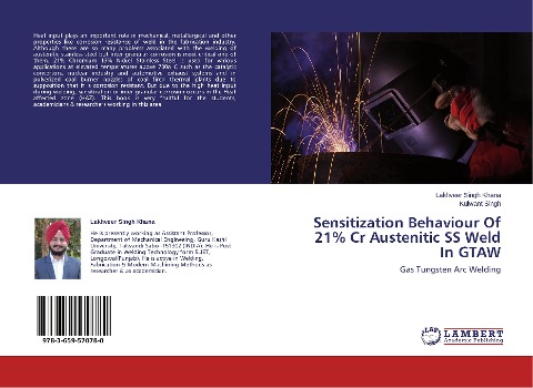 Sensitization Behaviour Of 21% Cr Austenitic SS Weld In GTAW: Gas Tungsten Arc Welding