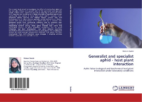 Generalist and specialist aphid - host plant interaction: Aphis fabae biological and biochemical host plant interaction under laboratory conditions