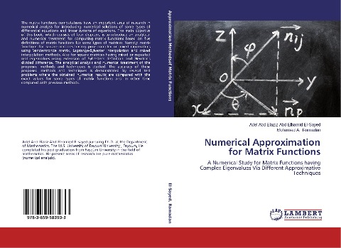 Numerical Approximation for Matrix Functions: A Numerical Study for Matrix Functions having Complex Eigenvalues Via Different Approximative Techniques