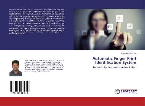 Automatic Finger Print Identification System: Biometric Applications for authentication