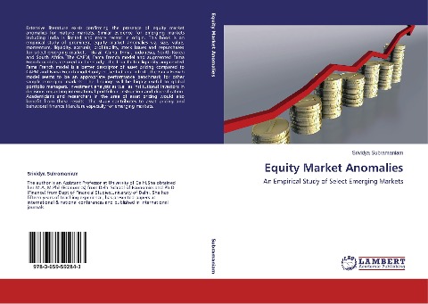 Equity Market Anomalies: An Empirical Study of Select Emerging Markets