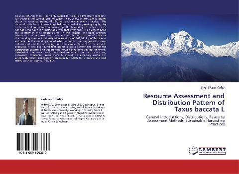 Resource Assessment and Distribution Pattern of Taxus baccata L: General Introductions, Distributions, Resource Assessment Methods, Sustainable Harvesting Practices