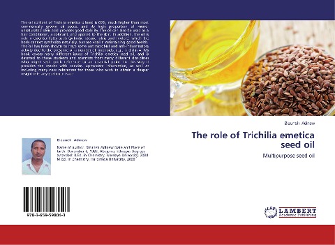 The role of Trichilia emetica seed oil: Multipurpose seed oil