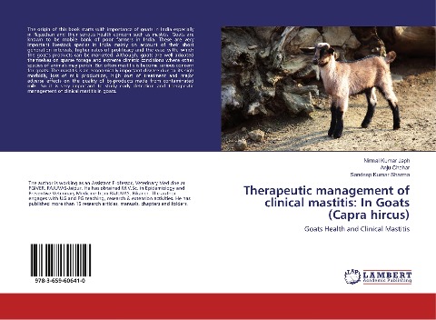 Therapeutic management of clinical mastitis: In Goats (Capra hircus): Goats Health and Clinical Mastitis
